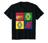 Renault 5 Electric Car Diamond Logo Retro Pop Art Kids T-Shirt