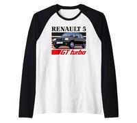 Renault 5 GT Turbo Gen 2 Retro Hot Hatch Raglan Baseball Tee