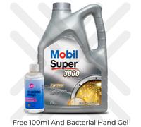 Opel GM-LL-B-025 Motor Oil Mobil Super 3000 5W40 5L 5 Litre + 5L SCREENWASH TAB