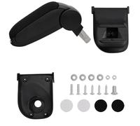 vidaXL Black Car Armrest- ABS Adjustable Center Console Storage Box Compatible with RENAULT CLIO LHD MK4 (2013), Easy Install, Extra Storage, Driver-friendly Armrest Accessory
