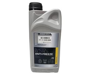 Renault frost protection radiator antifreeze, 1 litre glaceol RX type D green