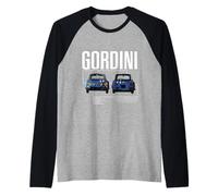 Renault Gordini Rally Racing Stripe Car Retro Advert Raglan Baseball Tee