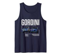 Renault Gordini Rally Racing Stripe Car Retro Advert Tank Top