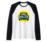 Renault Gordini Rally Racing Stripe Car Retro Raglan Baseball Tee
