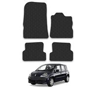 Renault Grand Modus (2008-2012) Rubber Car Mats Accessories Tailored Fit Compatible Accessory Waterproof Protection Non-Slip Floor Mats Full Coverage Durable Front Rear Set Coverage with Clips