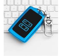 Renault HooRLZ Key Fob Cover for Kadjar, Clio, Scenic, Megane, Arkana, Captur, Trafic, Grand Koleos, Zoe, Espace, Dacia Duster - Silicone Key Covers - Blue