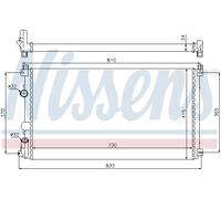 Nissens Engine Radiator 63819 – for OPEL/VAUXHALL MOVANO (1999) 2.2 DCI / 3.0 DTI