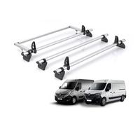 Renault Master Roof Rack For 2010+ Models 3X Bars + Roller Rhino Kammbar Pro Suitable Only For H1/h2 Roof Height Models