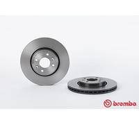 RENAULT MEGANE Coups-Cabriolet Brembo Coated Brake Discs Front 2003-2009 Pair