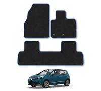 Renault Scenic (2009-2016) BlueCompatible Car Mats Tailored Carpet Car Floor Mats Set Accessory Custom Fit Water-Resistant Anti Slip Backing All Weather Full Coverage With Clips
