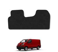 Renault Trafic (2001-2014) Van Mats Accessories Tailored Fit Carpet Car Floor Mats Non Slip Black Trim Compatible Accessory Anti Slip Full Coverage Durable Granulated Backing Hand-Finished Clips