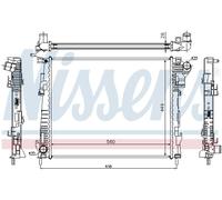 NISSENS Engine Coolant Radiator 63122 – Fits Nissan Primastar & Renault Trafic 2.0 dCi