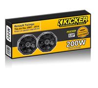 Renault Twingo Rear Door Speakers Kicker 5.25" 13cm car speaker upgrade 200W