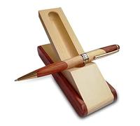 Renawe Luxury Wooden Ballpoint Pen Gift Set with Business Pen Case Display, Nice Writing Pen with Box and Gel Ink Refills