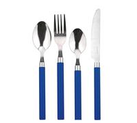 Renberg Happie Cutlery Set, Silver/Blue, 24 Piece