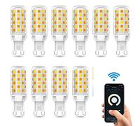 RENBING WiFi G9 LED Light Bulb,Alexa Smart Bulb,3W G9 Led Light Bulbs, 3W 320LM G9 Led Lamp,No Flicker 360 Degree Angle,No Hub Required, Smart Bulbs That Work with Alexa Google Home (Color : 10)
