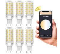 RENBING WiFi LED Smart Bulb G9 Smart Light Bulb, Alexa Smart Bulb 3W 320LM 40W Halogen Equivalent, Dimmable 2700K-6500K, Compatible with Amazon Alexa/Google Home[Energy Class A] (Color : 6)