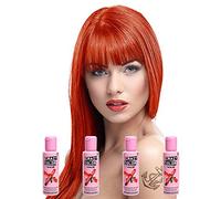 Renbow Crazy Colour 4 x Semi-Permanent Hair Colour Creams, 100ml