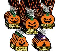 Renbuzhu 25PCS Halloween Costume Contest Pumpkin Felt Medals, Best Costume Awards Prizes Trophy Gifts Party Supplies