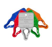 Rendasun Tick Remover Tool, Quick and Safe, and Reliable Suitable for Pets, Animals, and Humans, Essential Tick Remover Tool for Portable Outdoor Living (5 Pack Orange Red Blue Green Silver)