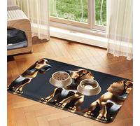 render of a neotribal Pet Absorbent Leather Tablecloth 30x45cm with Non-Slip Rubber Base for Cats and Dogs