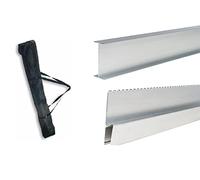 Renderers Scraping Tool Kit - 1.2-Meter I-Bar, 1.25-Meter Serrated Feather Edge Bar & Carry Bag - Ideal for Removing Air Pockets and Scraping Back Polymer Through renders