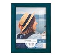 Renditions Gallery 6x8 inch Picture Frame Ocean Blue Wood Grain Frame, High-end Modern Style, Made of Solid Wood and High Definition Glass for Wall and Tabletop Photo Display