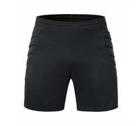 RenDiuJups Boys Padded Goalie Bottoms Padded Goalkeeper Pants/Shorts for Soccer Football Gym Training Shorts(Shorts,9-10(XS))