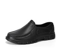 RenDiuJups Chef Shoes Anti-Slip & Oil-Resistant Non-Slip Kitchen Shoes for Men - Comfortable EVA Sole Work Shoes - Business Casual, Lightweight & Breathable - Plus Size(Black,13 UK)