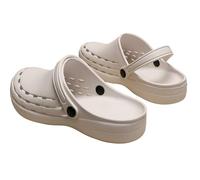 RenDiuJups Medical Shoes for Women Nurses & Surgeons - 3CM Anti-Slip Thick Sole, Puncture-Resistant Toe, Breathable Clogs for Hospital, Surgery Room & Daily Use (Men/Women)(B,EU35-36)