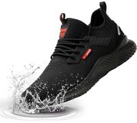 RenDiuJups Waterproof Steel Toe Shoes for Men Work Shoes Lightweight Safety Sneakers Comfortable Puncture Proof Shoe Safety Trainers(6.5US==EU(39))
