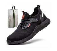 RenDiuJups Waterproof Steel Toe Shoes for Men Work Shoes Lightweight Safety Sneakers Comfortable Puncture Proof Shoe Safety Trainers(11=EU M(45))