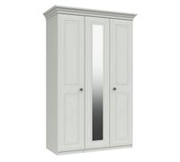 Rendlesham 3 Door Mirror Wardrobe - White