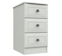 Rendlesham 3 Drawer Bedside Table - White