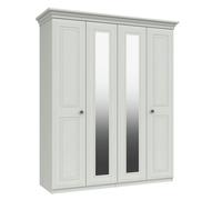 Rendlesham 4 Door 2 Mirror Wardrobe - White
