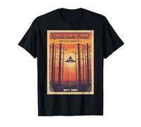 Rendlesham Forest UFO Alien Vintage UK Flying Saucer T-Shirt