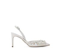 René Caovilla Cinderella 80mm leather pumps - White 38