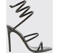 RENE CAOVILLA Cleo Patent Leather Snake-Coil Sandals with Stiletto Heel - Size: 36½ - female