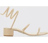 RENE CAOVILLA Cleo Satin Sandals with Rhinestones - Size: 36 - female