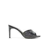 René Caovilla crystal-embellished leather sandals - Black 35-36-36 1/2-37