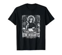 Rene Descartes Doubt Becomes Truth Philosopher Value Graphic T-Shirt, Men, Black, M