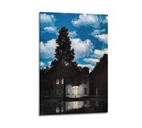 Rene Magritte Famous Work Poster The Empire of Lights Room Aesthetic Print Art Wall Painting Canvas Modern Bedroom Decor 08x12inch(20x30cm)