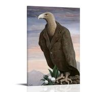 René Magritte Great Work (The Present) Canvas Wall Art Print Poster for Bedroom Dorm Living Room Decor 24x36inch(60x90cm)