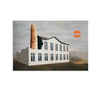 René Magritte Great Work (The Revealing of The Present) Canvas Wall Art Print Poster for Bedroom Dorm Living Room Decor 08x12inch(20x30cm)