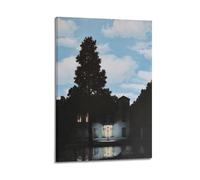 Rene Magritte The Empire of LightPeople Posters Famous Singers Actors Sports Athletes Print Posters Canvas Paintings Decorate Rap Stars Print Signature Decorative PaintingsFrame-style20x30inch(50x75cm