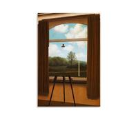 Réne Mágritte Works《The Human Condition》Printing Posters Modern Printed Canvas Wall Art Stylish Photo Painting Decor for Living Space 20x30inch(50x75cm)