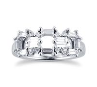 Renee 18ct White Gold 0.50cttw Open Square Ring - Ring Size J