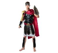 ReneeCho Men’s Gladiator Costume Halloween Roman Armor Greek Warrior Spartan - Multicoloured - Large