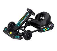 Renegade Edge 36V Electric Ride On Go Kart with Lithium-ion Battery (Black) | OutdoorToys | LED Lights In Rear Wheels, Heavy Duty Frame, Adjustable Riding Positions