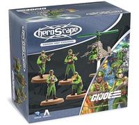 Renegade Games: GI Joe Heroscape - Greenshirts & Battle Copter Common Army Expansion - 5 Detailed Unpainted Miniatures, 2 Army Cards, Tabletop Game